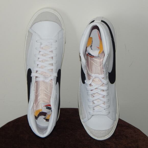 Nike Blazer Mid ‘77 Vintage White Black BQ6806-100 Retro Shoes Men's Sze 13 New - Picture 10 of 12